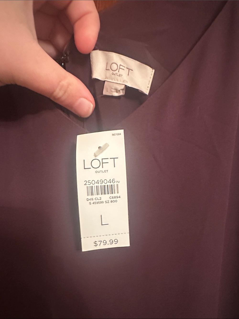 NWT LOFT Outlet Women’s Sz Large Sleeveless Purple Pleated Dress with Waist Tie - Picture 3 of 9